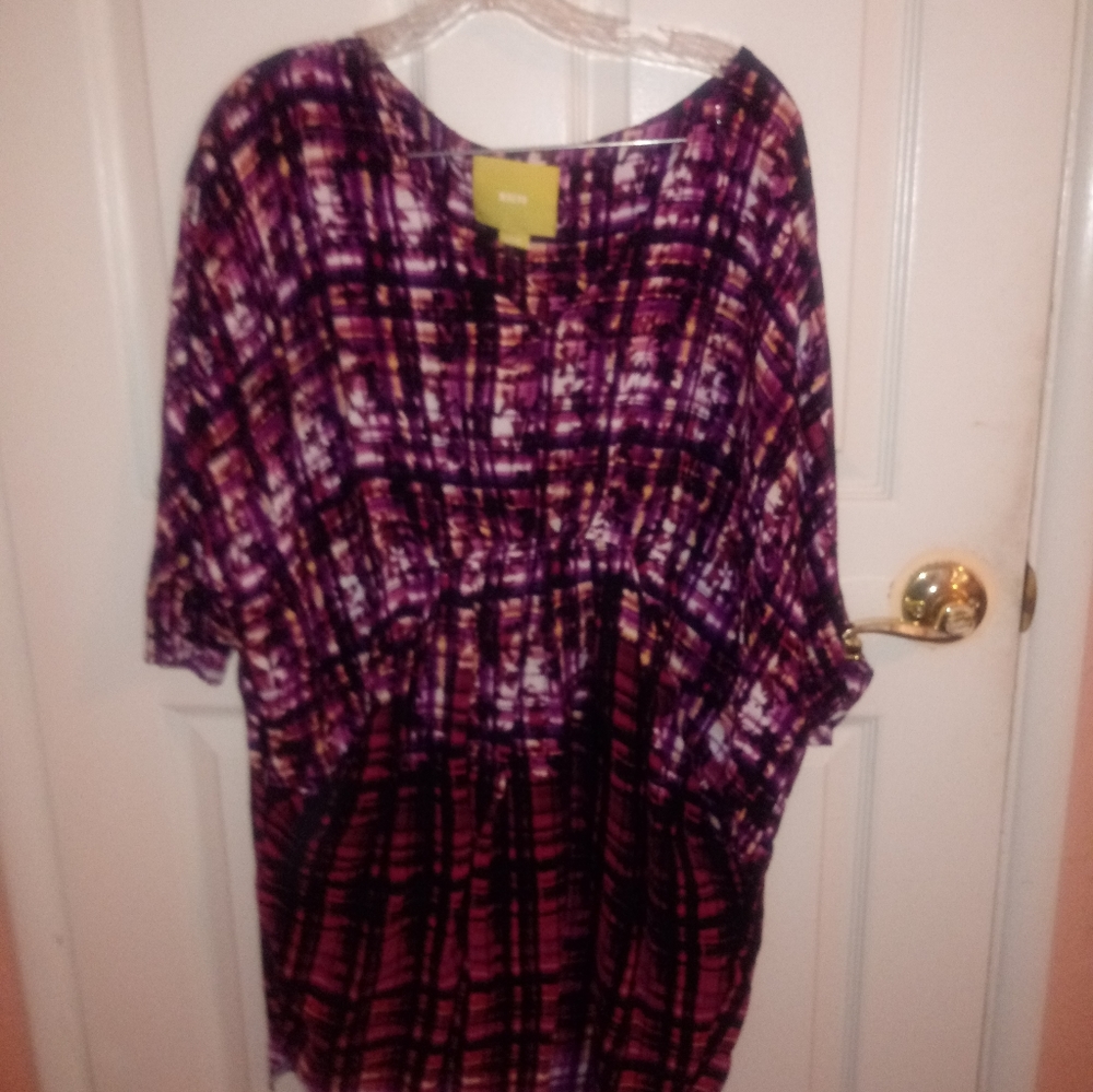 Multicolor dress w/ big pockets